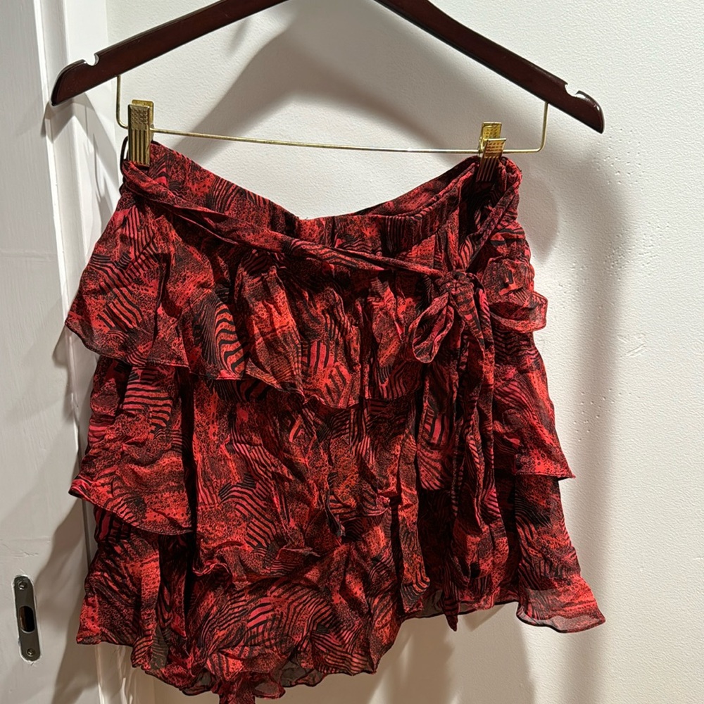 Iro ruffle mini skirt